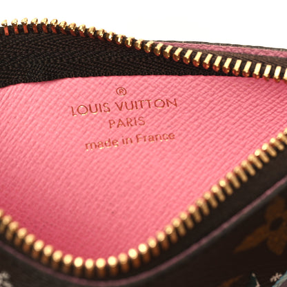 Louis Vuitton Monogram 2023 Christmas Animation Alpine Key Pouch Pink 6 of 9