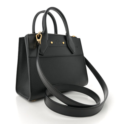 Louis Vuitton Calfskin City Steamer Mini Black 3 of 9