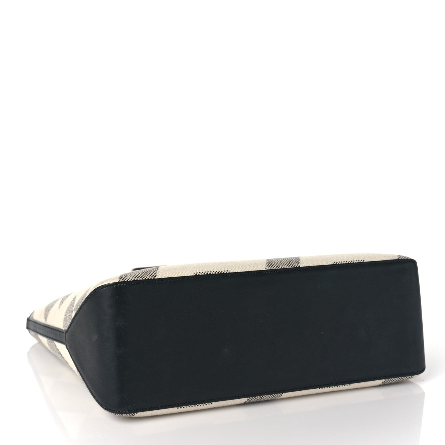 Hermes Swift H Canvas Cabas H En Biais 40 Black Ecru 4 of 11