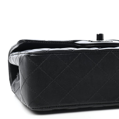 Chanel Lambskin Quilted Mini Rectangular Flap So Black 6 of 9