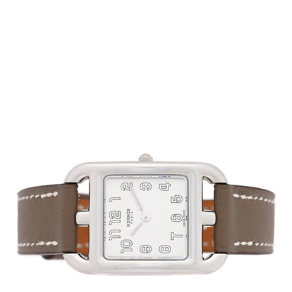 Hermes Stainless Steel Swift 23mm Cape Cod Quartz Watch Etoupe 2 of 5