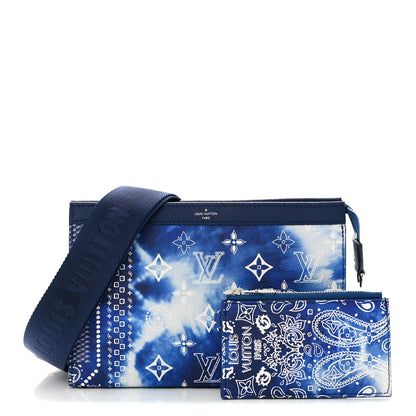 Louis Vuitton Cowhide Monogram Bandana Wearable Wallet Blue 1 of 12