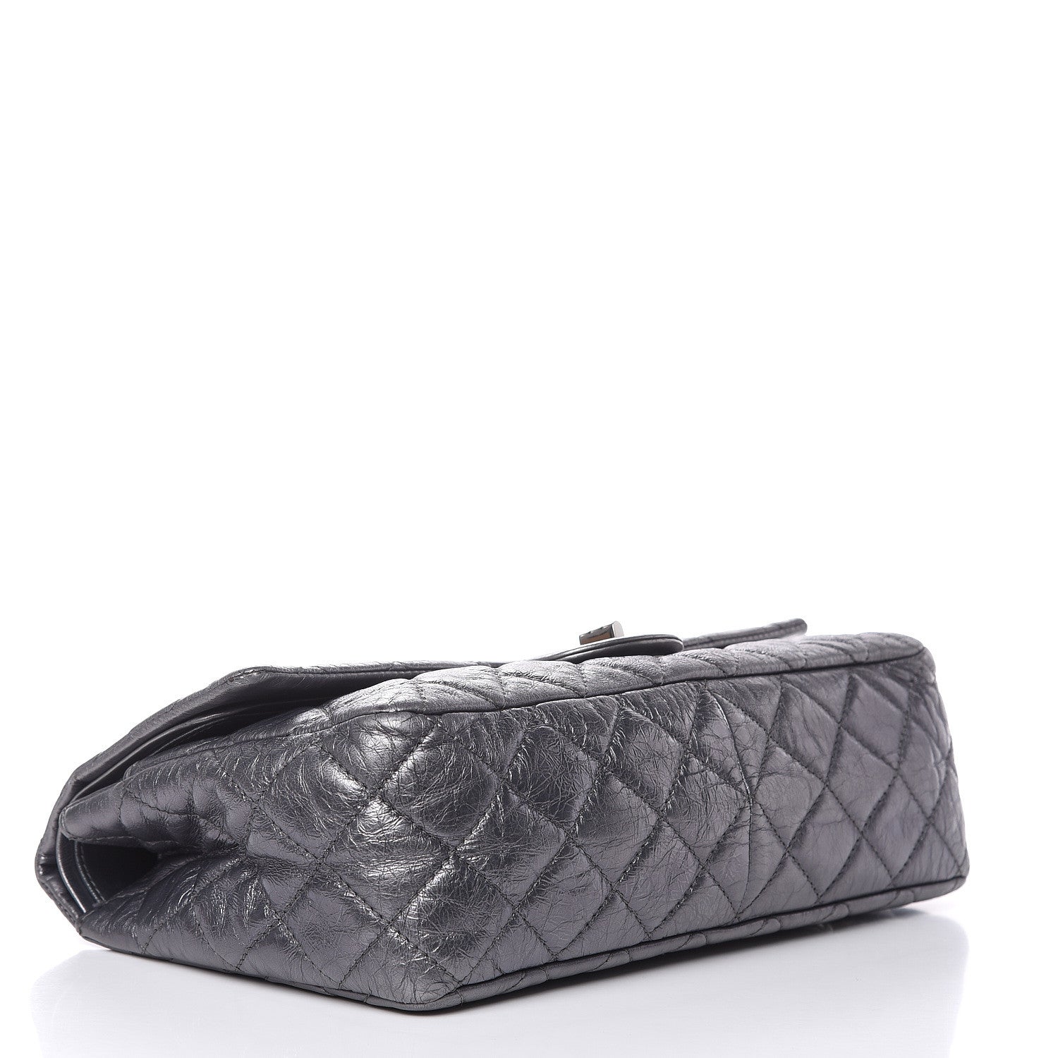 Chanel Metallic Aged Calfskin Quilted 2.55 Reissue 227 Flap Dark Silver 4 of 20
