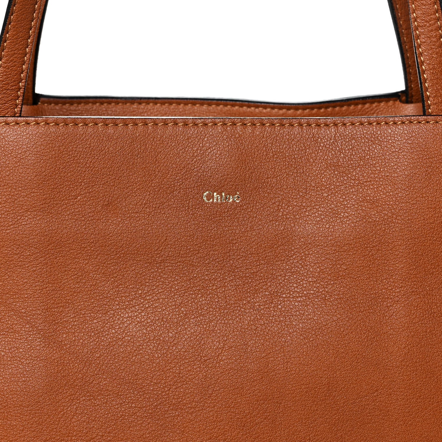 Chloe Calfskin Isa Tote Caramel 7 of 12