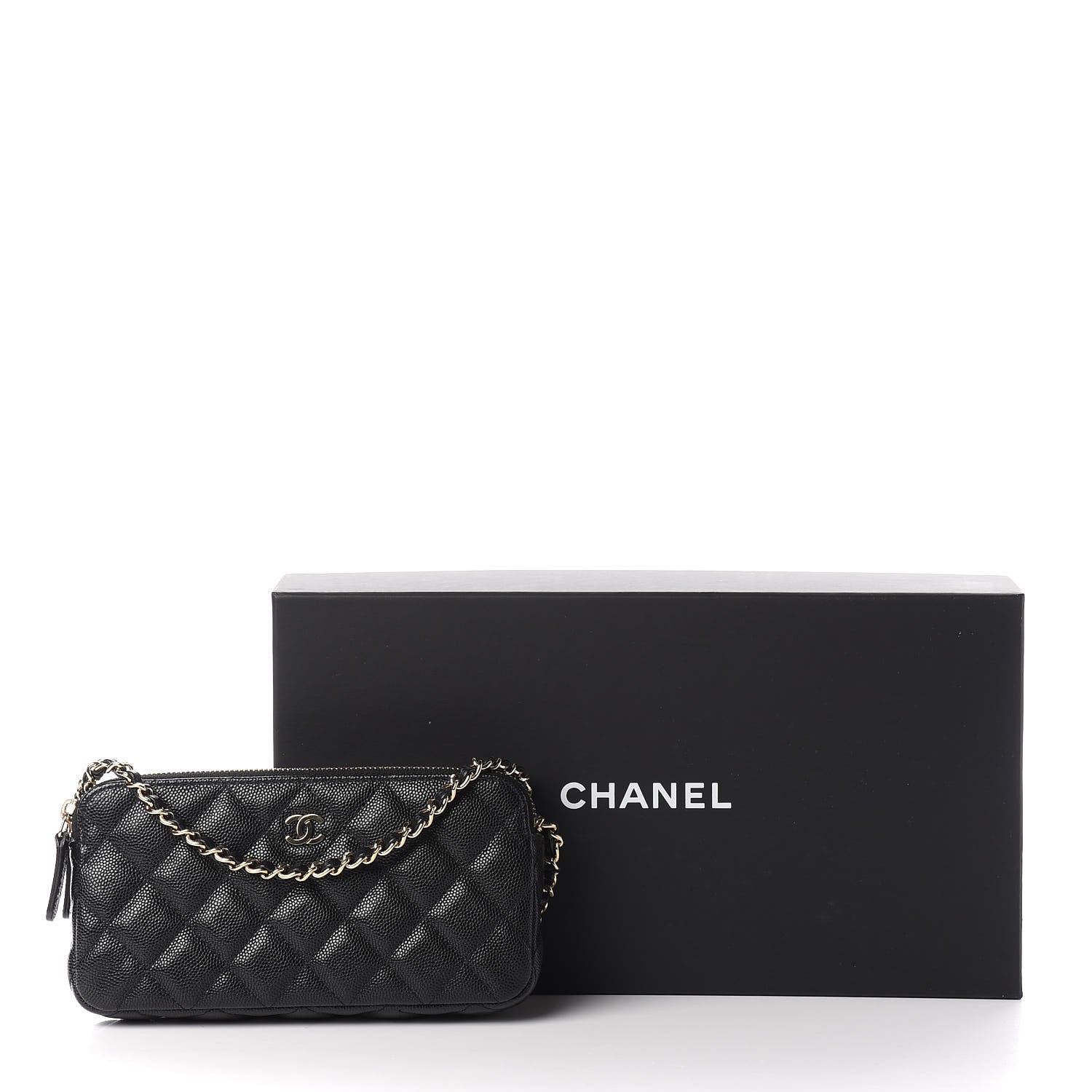 Chanel Caviar Quilted Small Clutch With Chain Black 13 of 13