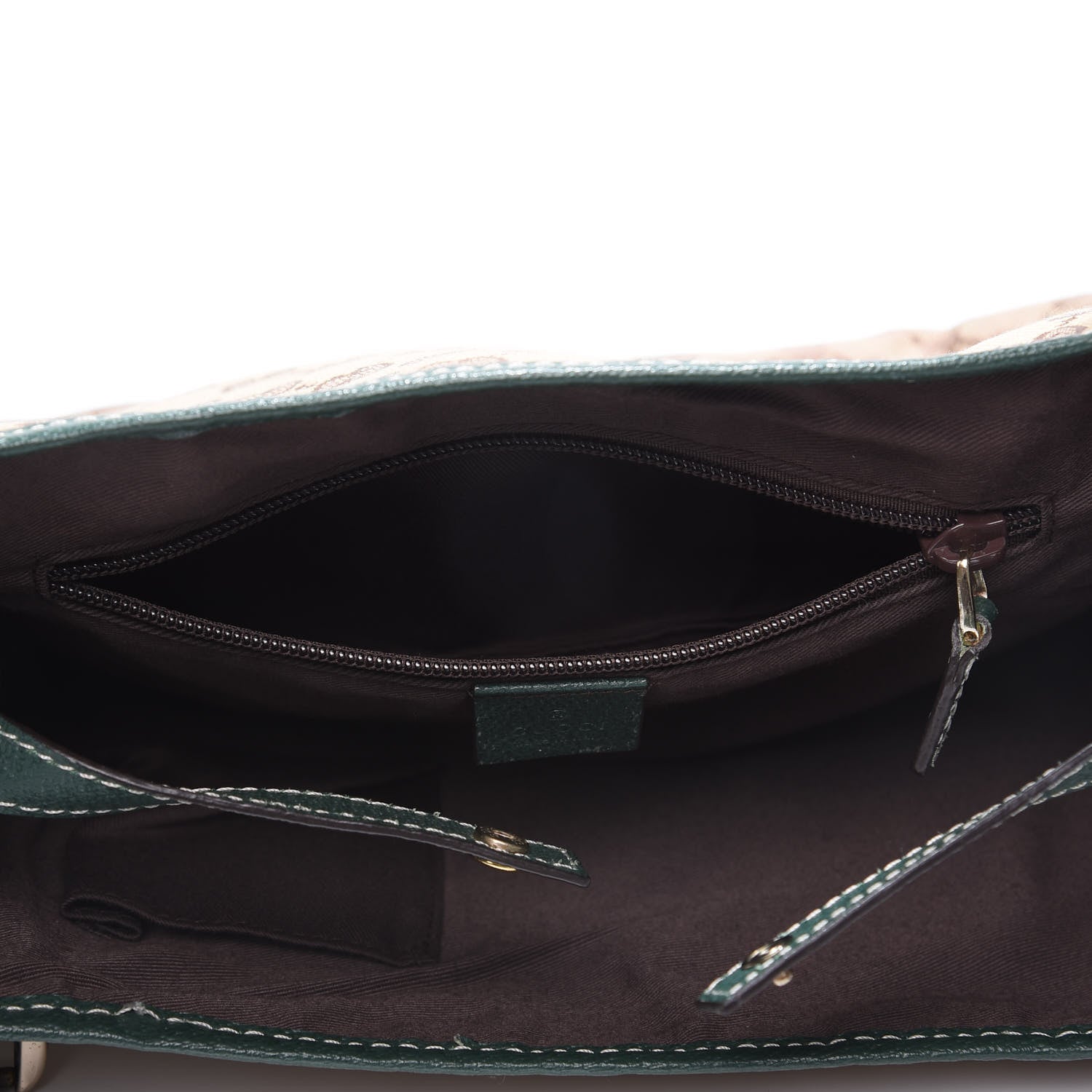 Gucci Monogram Medium Abbey Shoulder Bag Green 5 of 12
