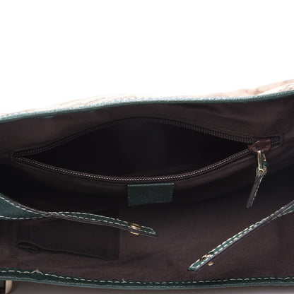 Gucci Monogram Medium Abbey Shoulder Bag Green 5 of 12