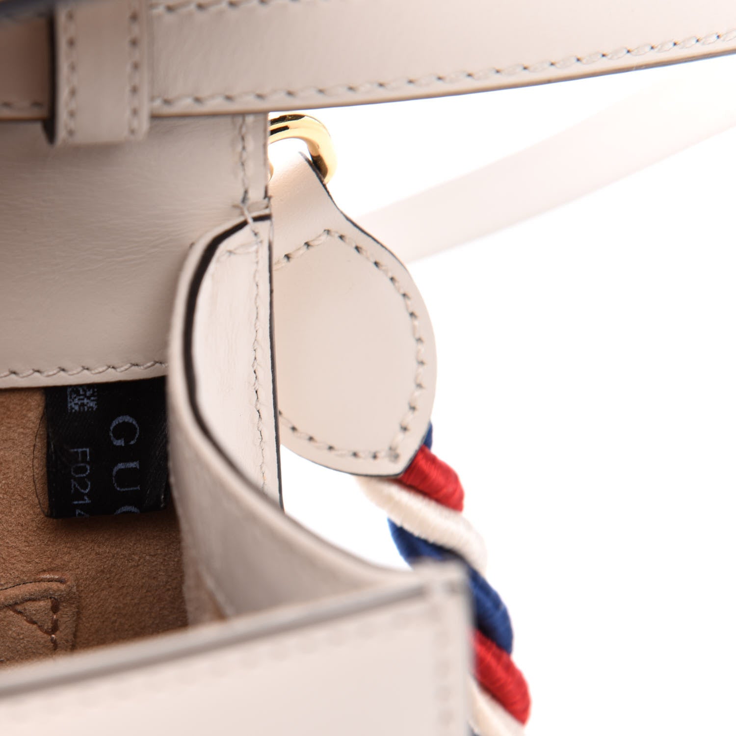 Gucci Calfskin Mini Sylvie Top Handle Bag White 8 of 11