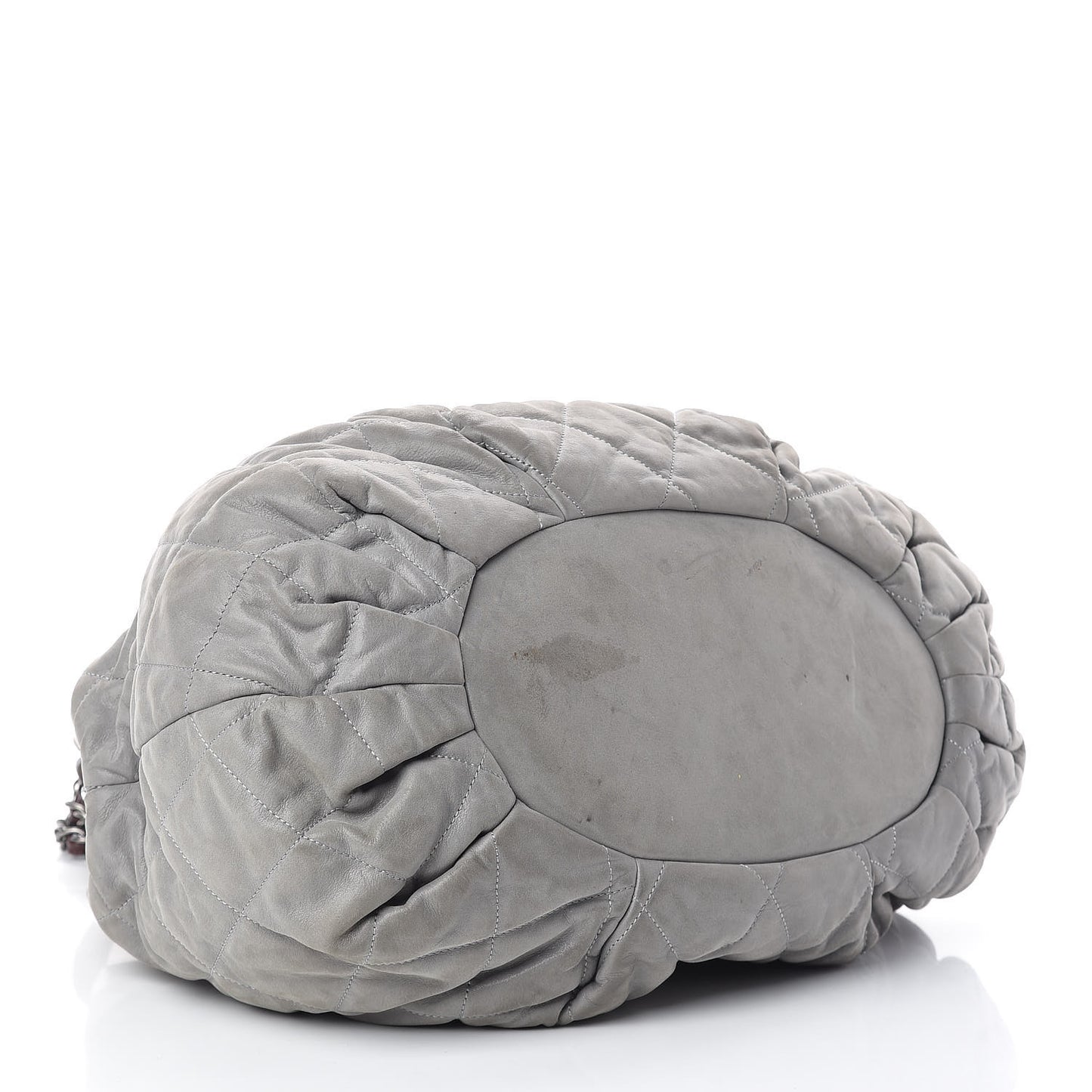 Iridescent Calfskin Quilted Large In The Mix Tote Grey