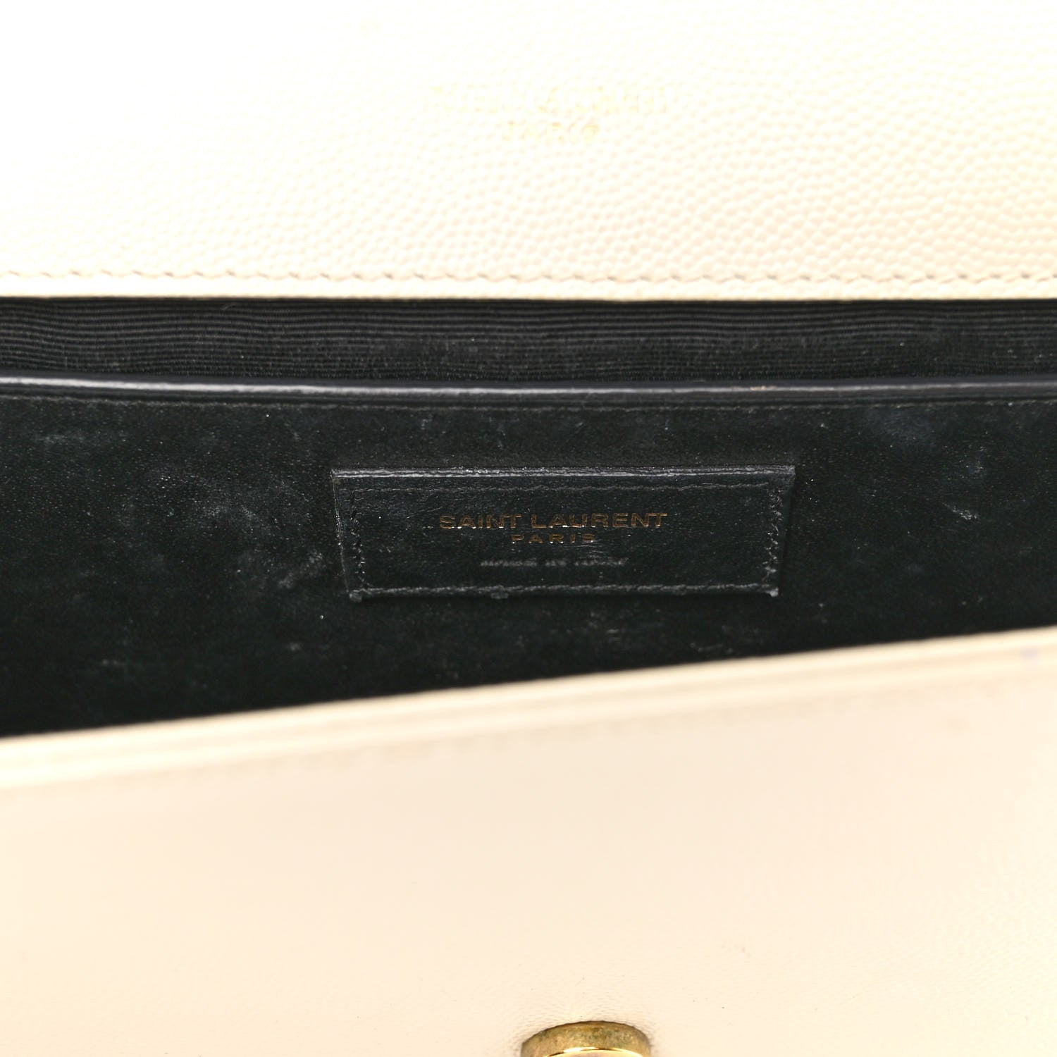 Saint Laurent Grain De Poudre Medium Classic Monogram Kate Satchel Crema Soft 6 of 13