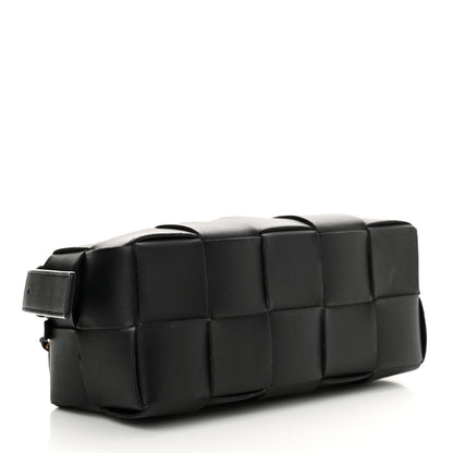 Bottega Veneta Lambskin Maxi Intrecciato Small Brick Cassette Bag Black 3 of 12
