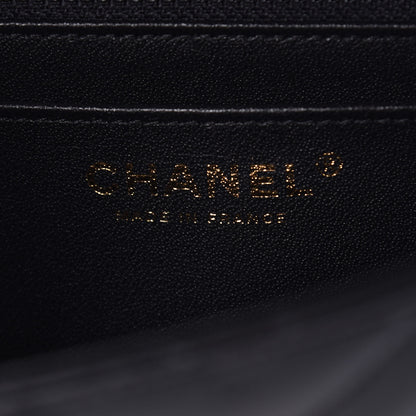 Chanel Lambskin Chevron Quilted Mini Rectangular Flap Black 6 of 8