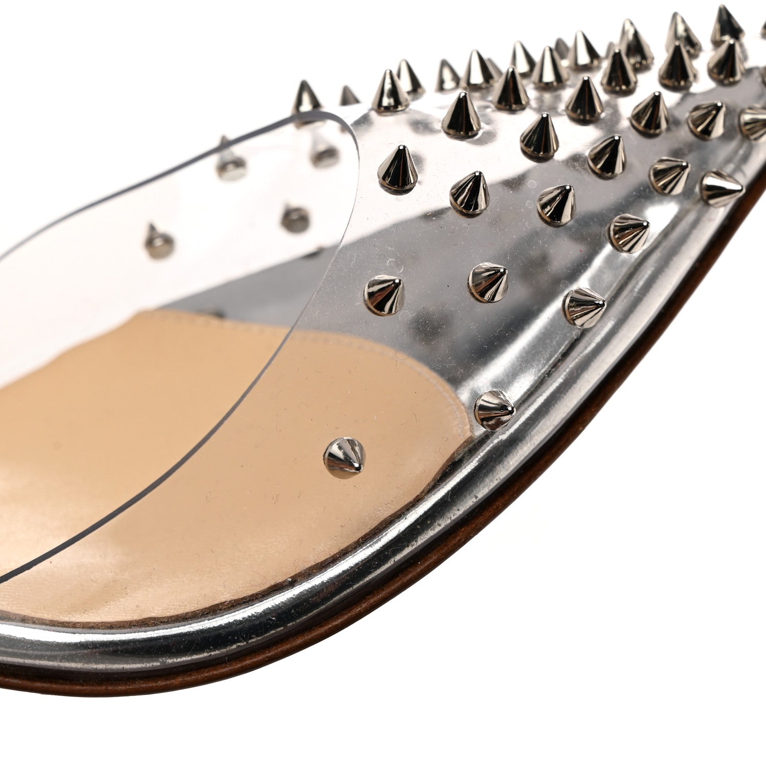 Christian Louboutin PVC Specchio Spikoo 70 Pumps 35 Light Gold 9 of 10