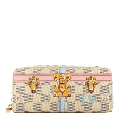 Louis Vuitton Damier Azur Summer Trunks Clemence Wallet 1 of 7