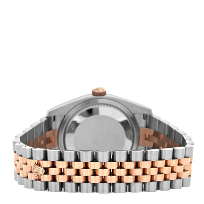 Rolex Stainless Steel 18K Everose Gold Diamond 36mm Oyster Perpetual Datejust Watch Pink Jubilee 116231 3 of 5