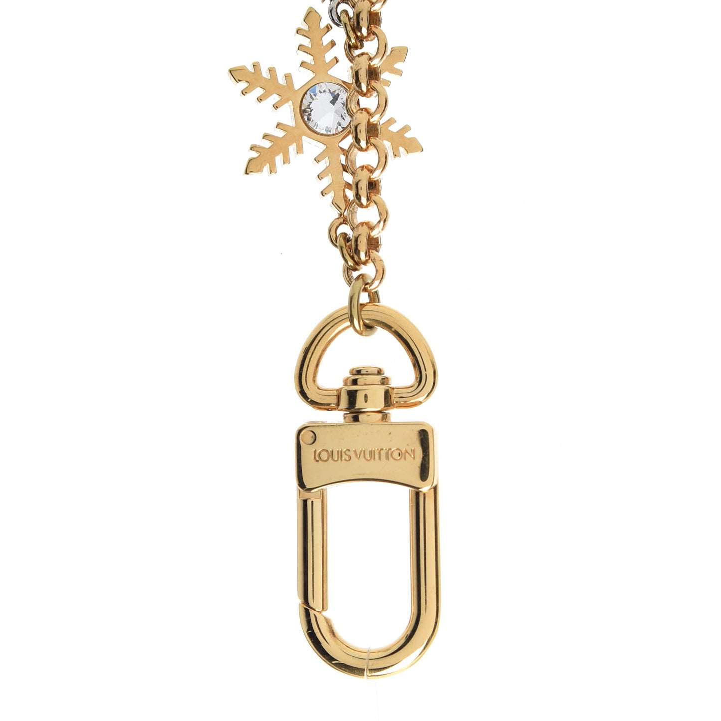 LV Snowflakes Chain Bag Charm