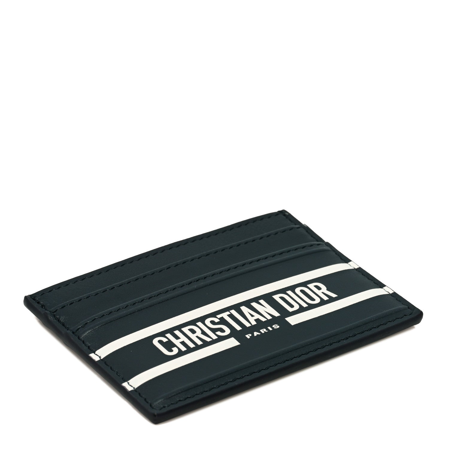 Christian Dior Calfskin Vibe Card Holder Blue 4 of 8