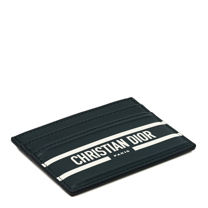 Christian Dior Calfskin Vibe Card Holder Blue 4 of 8