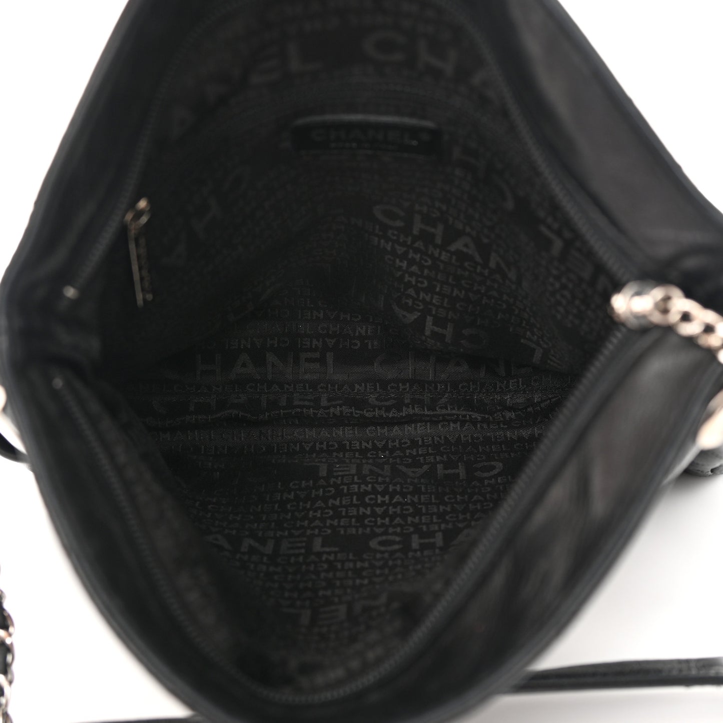 Lambskin Stitched Medium Ultimate Soft Tote Black