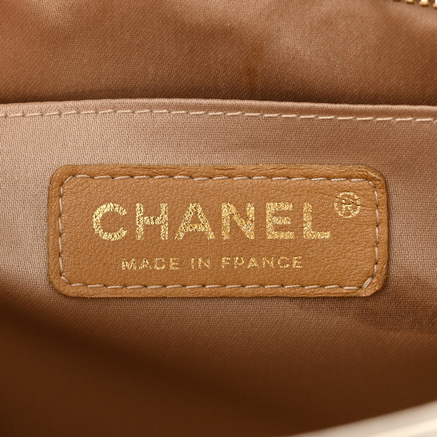 Chanel Metallic Patent Calfskin Lucky Symbols Pochette Gold 6 of 11