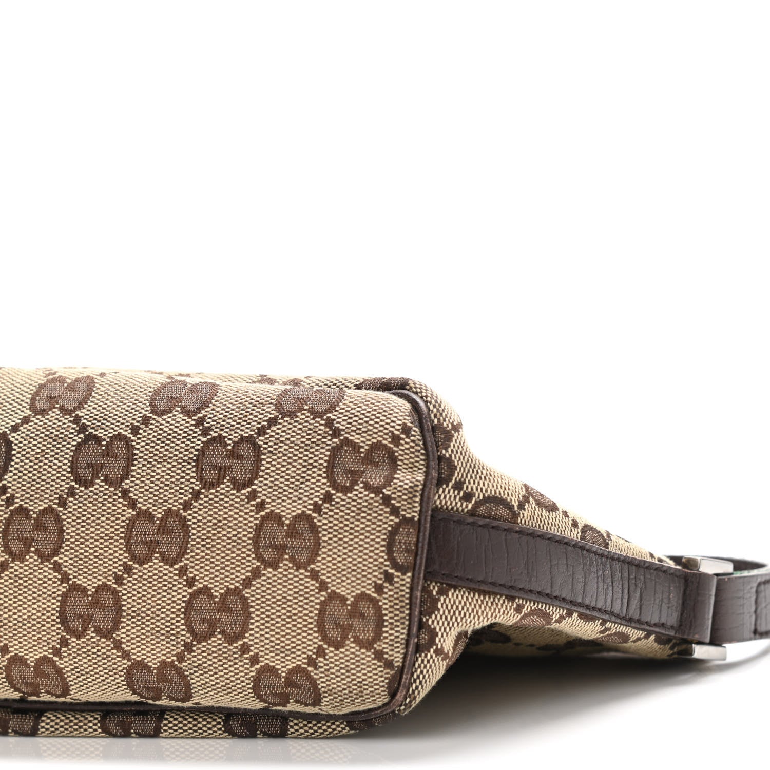 Gucci Monogram Web Boat Pochette Brown 10 of 10
