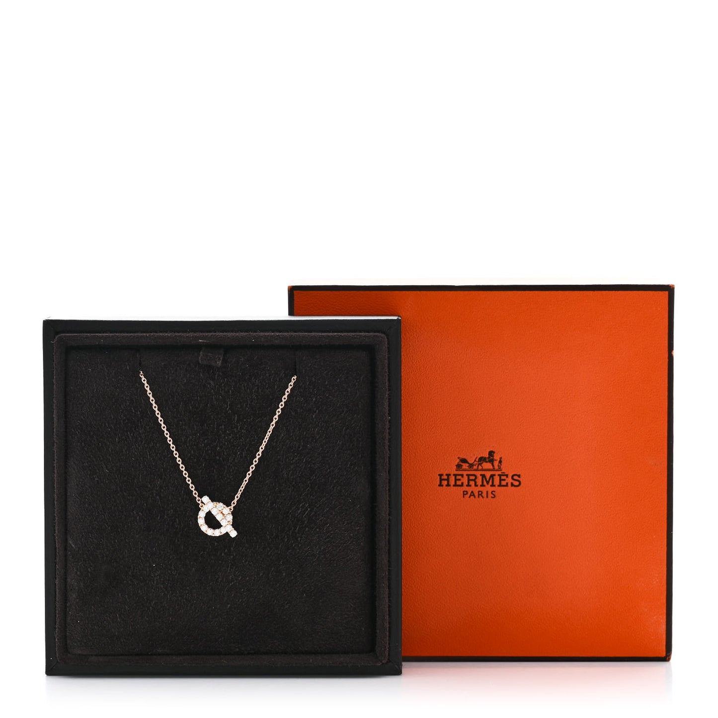 18K Rose Gold Diamond Finesse Pendant Necklace