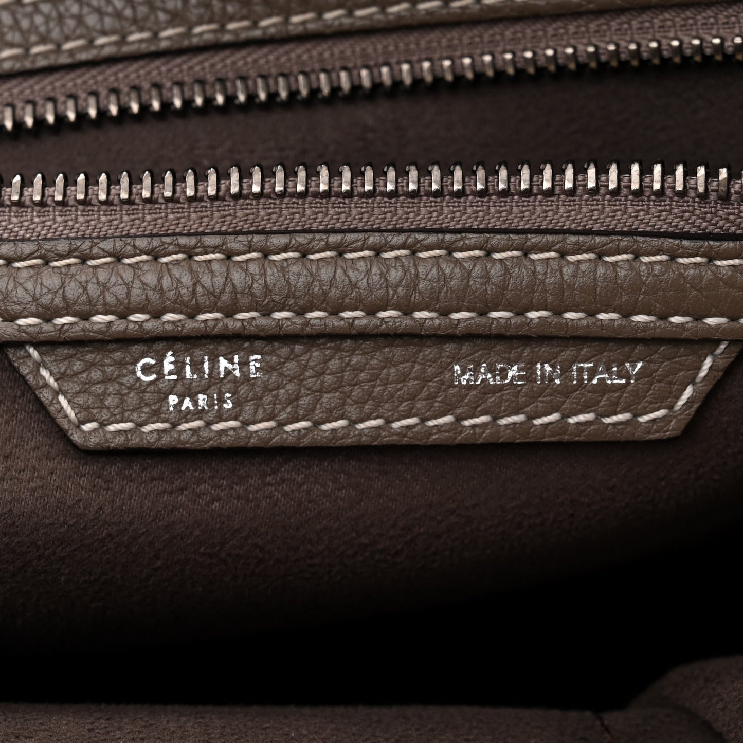 Drummed Calfskin Mini Luggage Souris