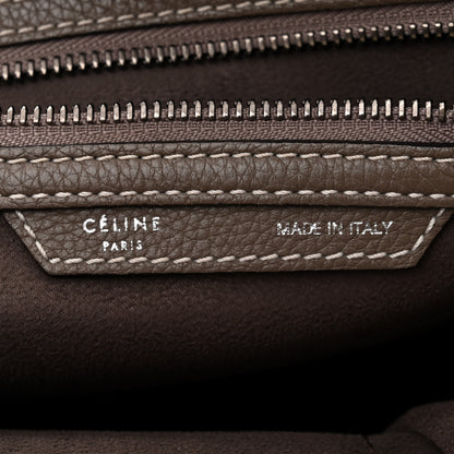 Celine Drummed Calfskin Mini Luggage Souris 6 of 11