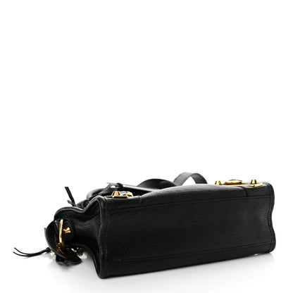 Balenciaga Chevre Gold Metallic Edge Hardware Mini City Black 5 of 16