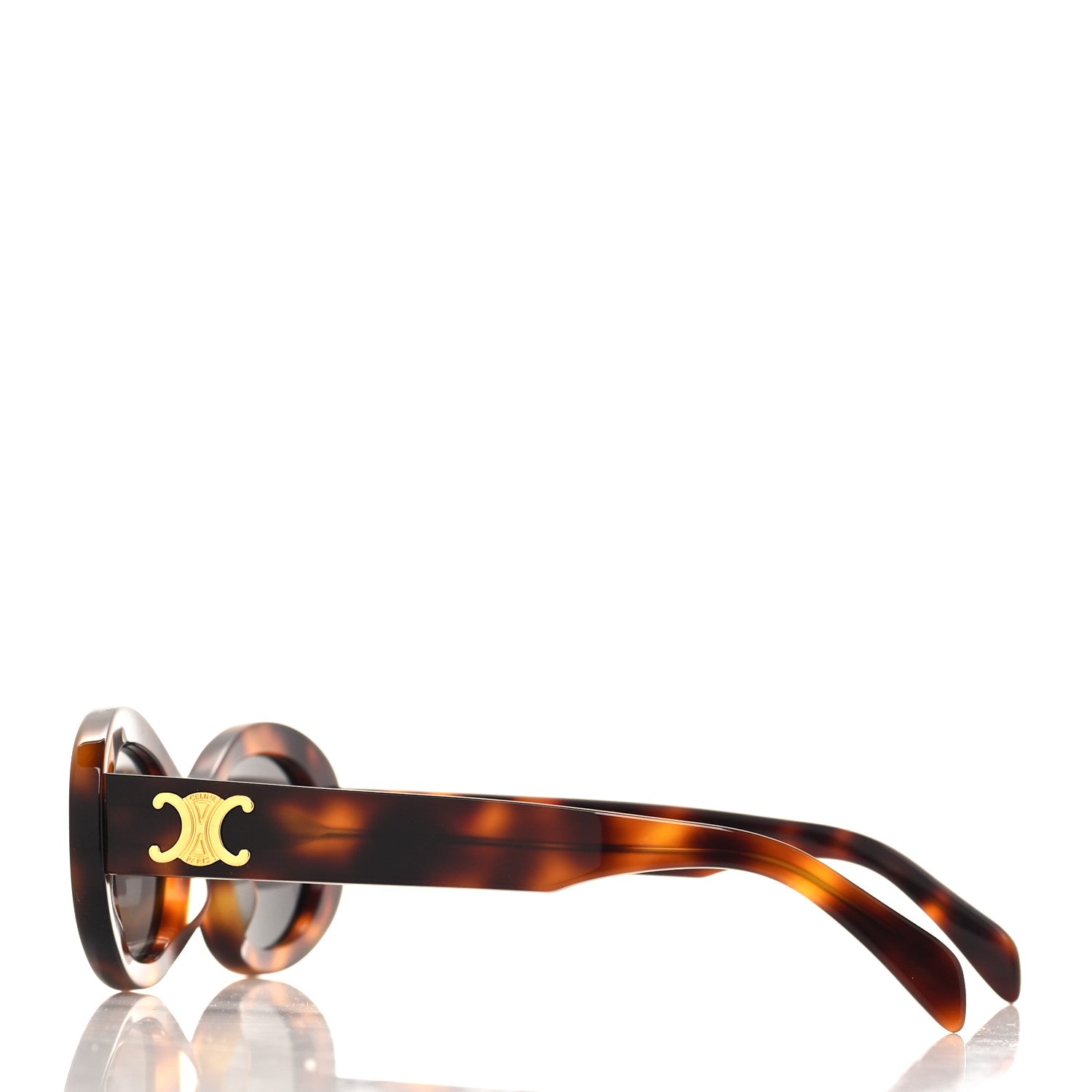 Celine Acetate Triomphe Sunglasses CL40194U Tortoise 3 of 7