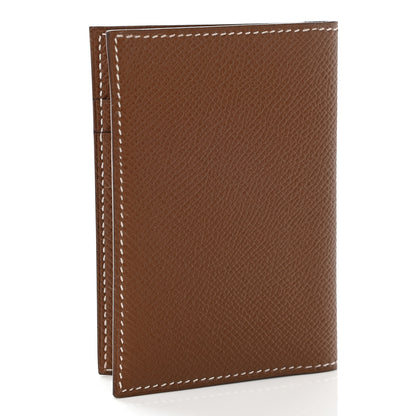 Hermes Epsom MC2 Euclide Card Holder Case Gold 3 of 7