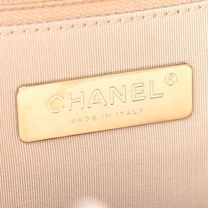 Chanel Wool Shearling Sheepskin Zip Around Flap Black Ecru 6 of 11