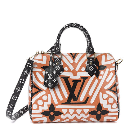 Louis Vuitton Monogram Giant Crafty Speedy Bandouliere 25 Creme Caramel 1 of 8