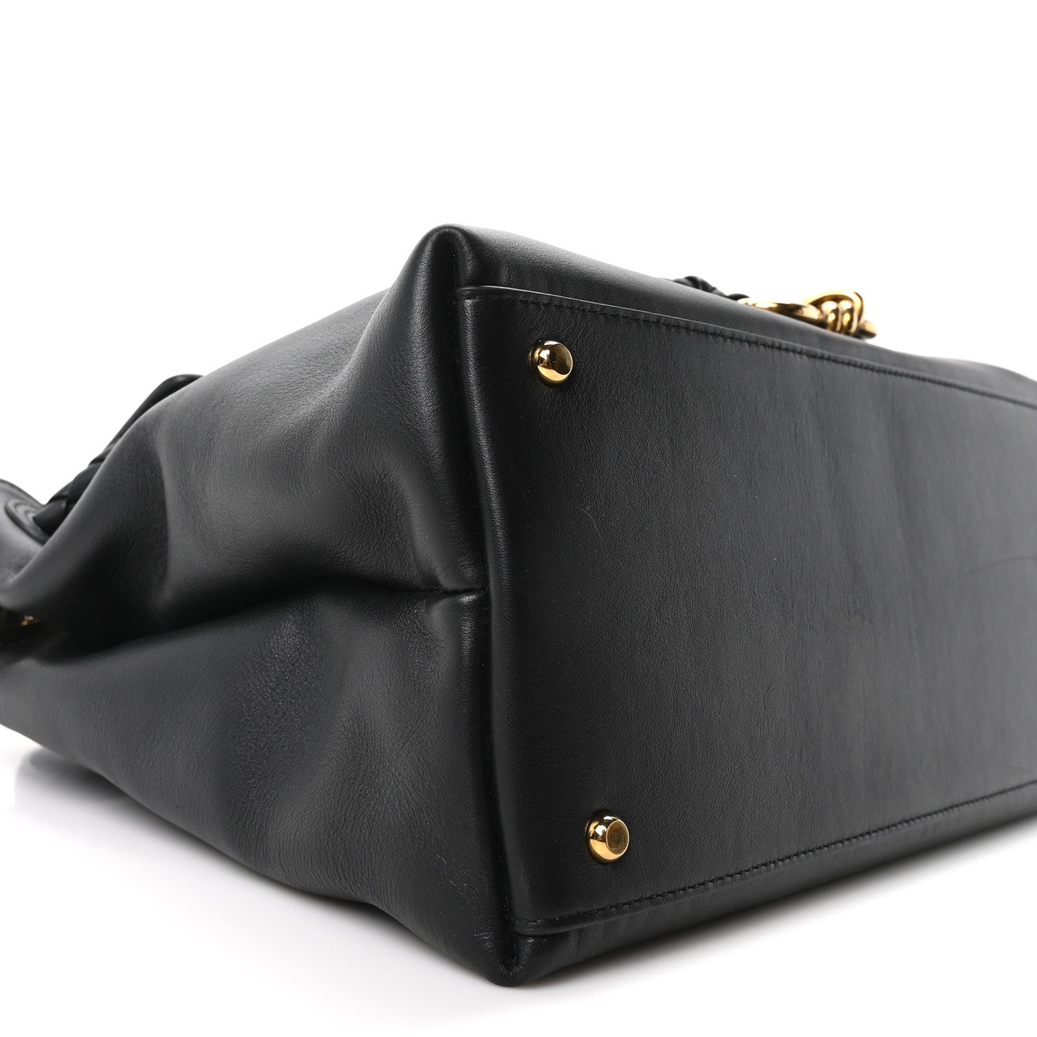 Bottega Veneta Silky Calfskin Medium Ciao Ciao Black 9 of 10