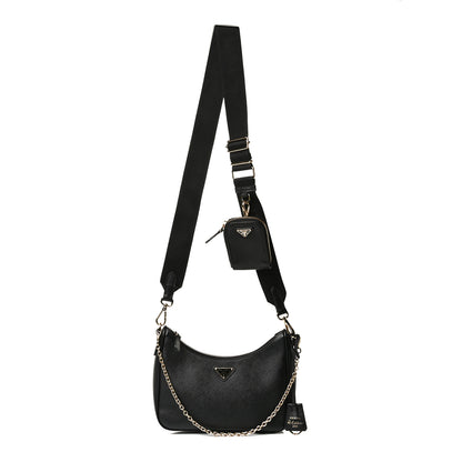 Prada Saffiano Lux Re-Edition 2005 Shoulder Bag Black 1 of 17