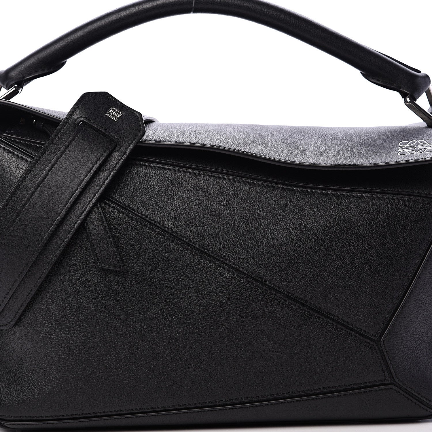 Loewe Calfskin Medium Puzzle Bag Black 7 of 11