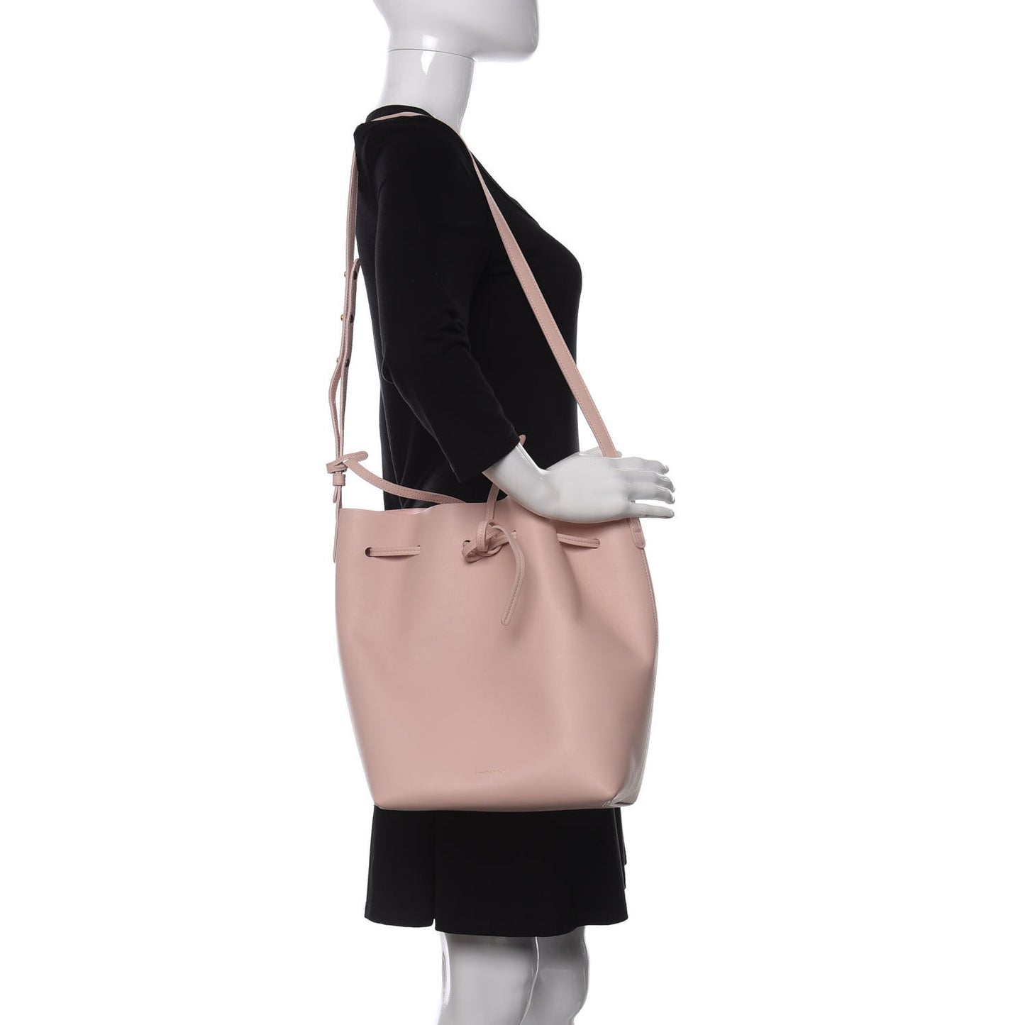Calfskin Bucket Bag Rosa