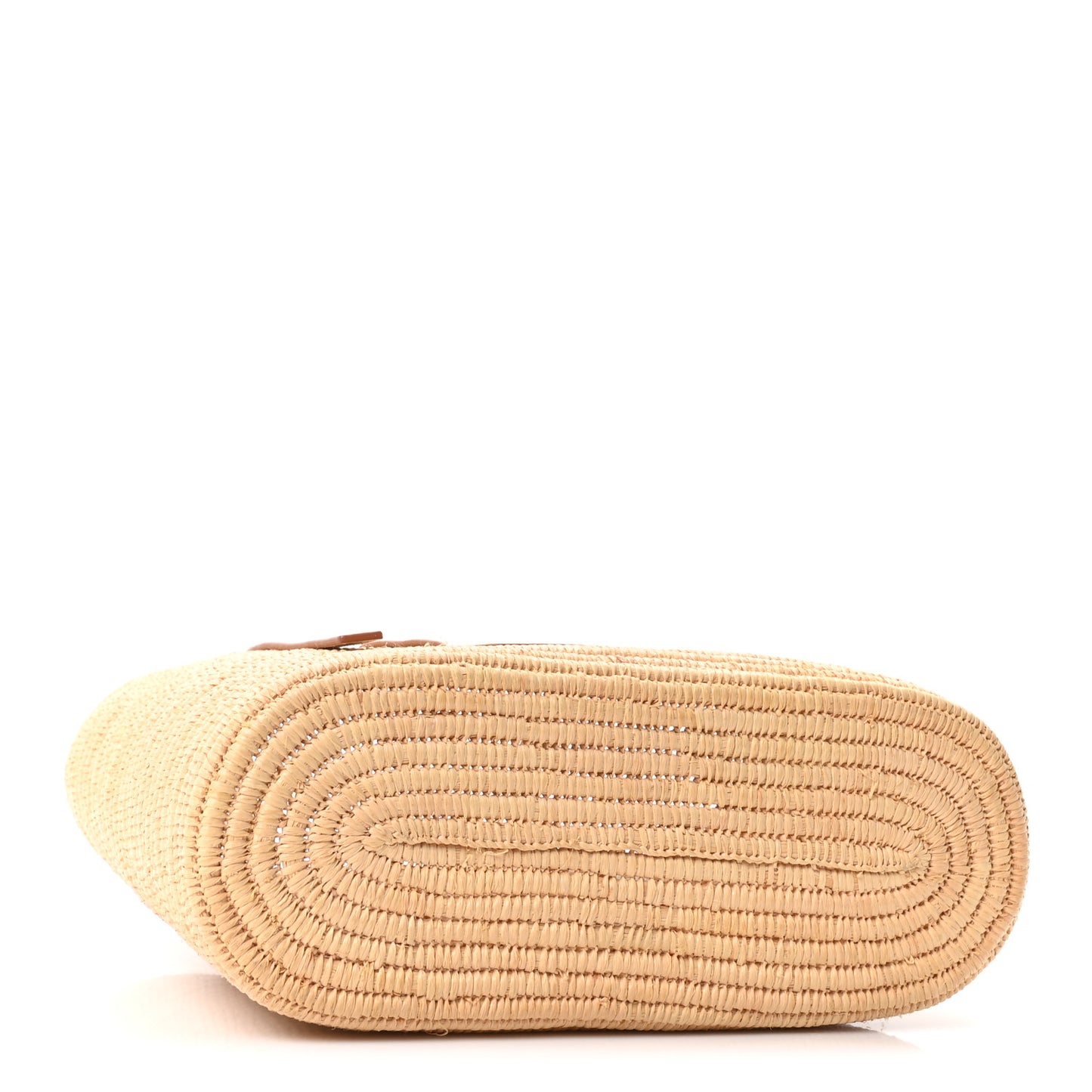 Raffia Square Small Basket Tote Bag Natural White