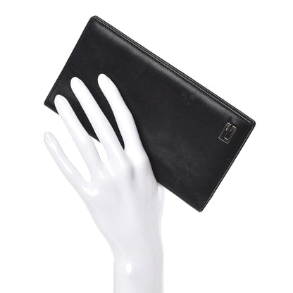 Gucci Calfskin G Long Wallet Black 2 of 11