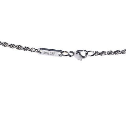 Chopard 18K White Gold Diamond Happy Diamonds Icons Oval Pendant Necklace 4 of 5