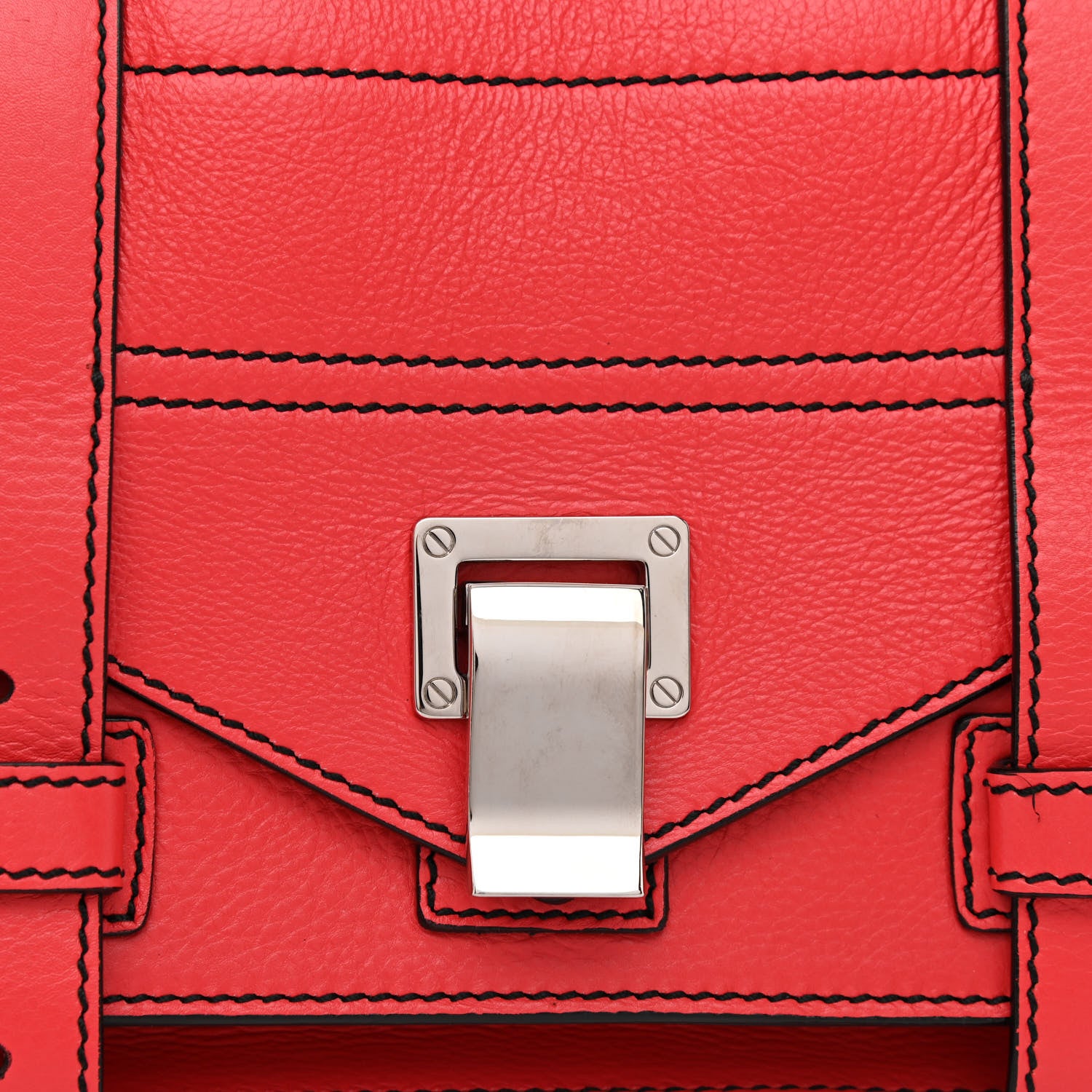 Proenza Schouler Lambskin Tiny PS1 Satchel Red 8 of 10