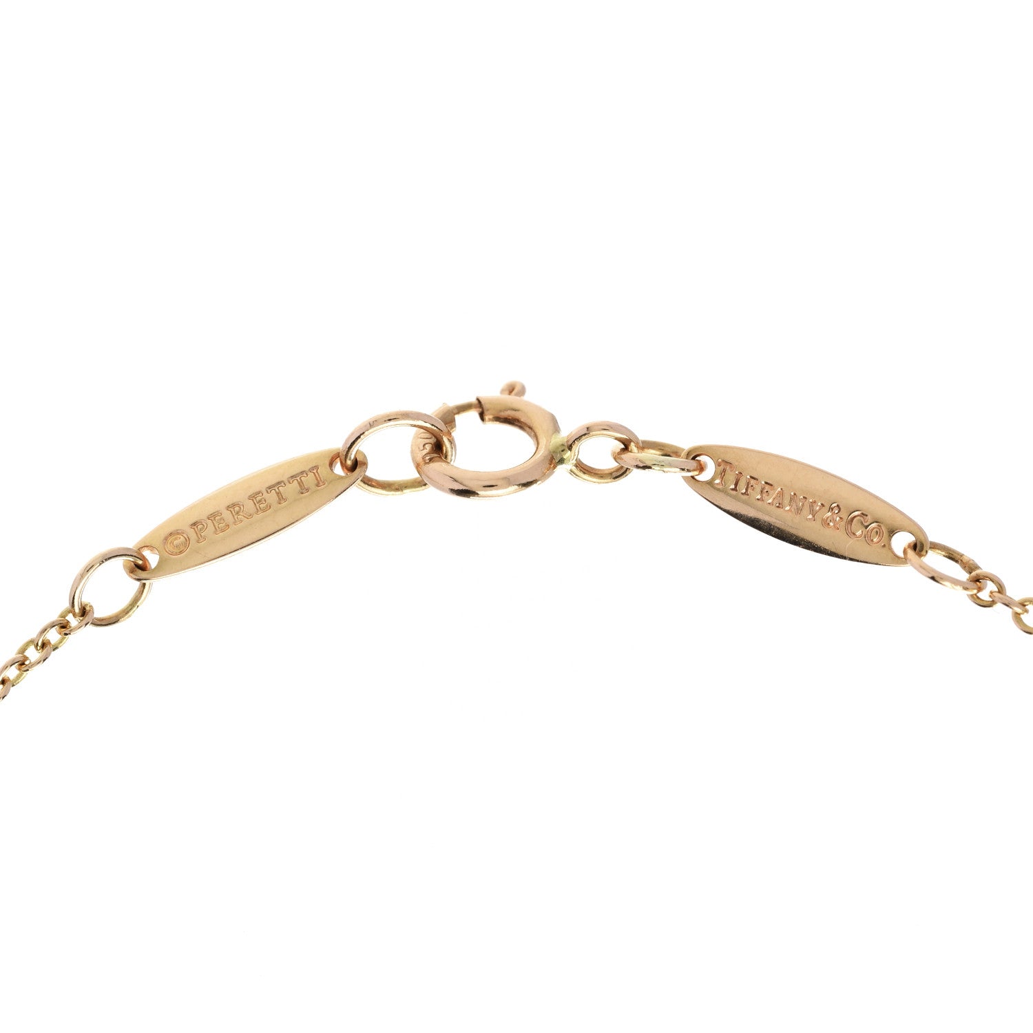 Tiffany 18K Yellow Gold Diamond .13ctw Elsa Peretti Diamonds by the Yard Pear Shape Necklace 4 of 6