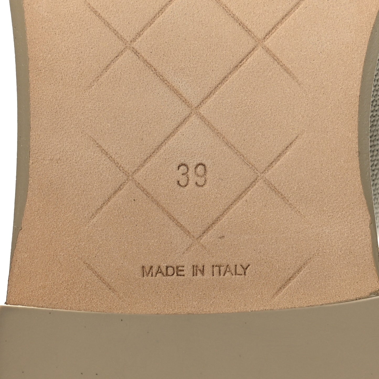 Canvas Quilted CC Turnlock Loafers 39 Beige