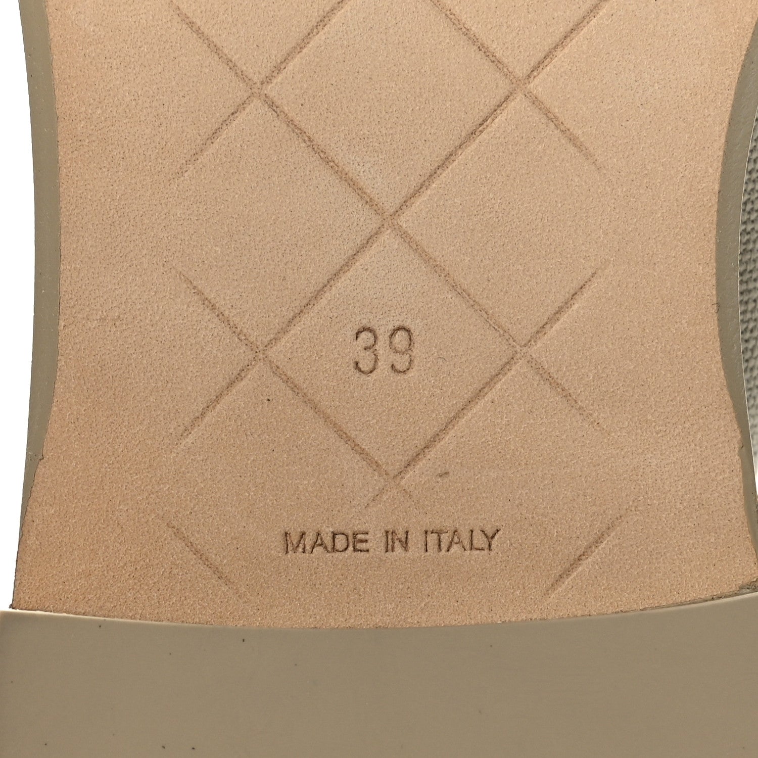 Chanel Canvas Quilted CC Turnlock Loafers 39 Beige 8 of 8