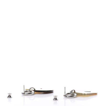 Hermes Buffalo Horn Tatersale Earrings 3 of 6