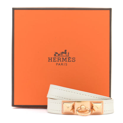 Hermes Swift Rivale Double Tour Bracelet T2 White 8 of 8