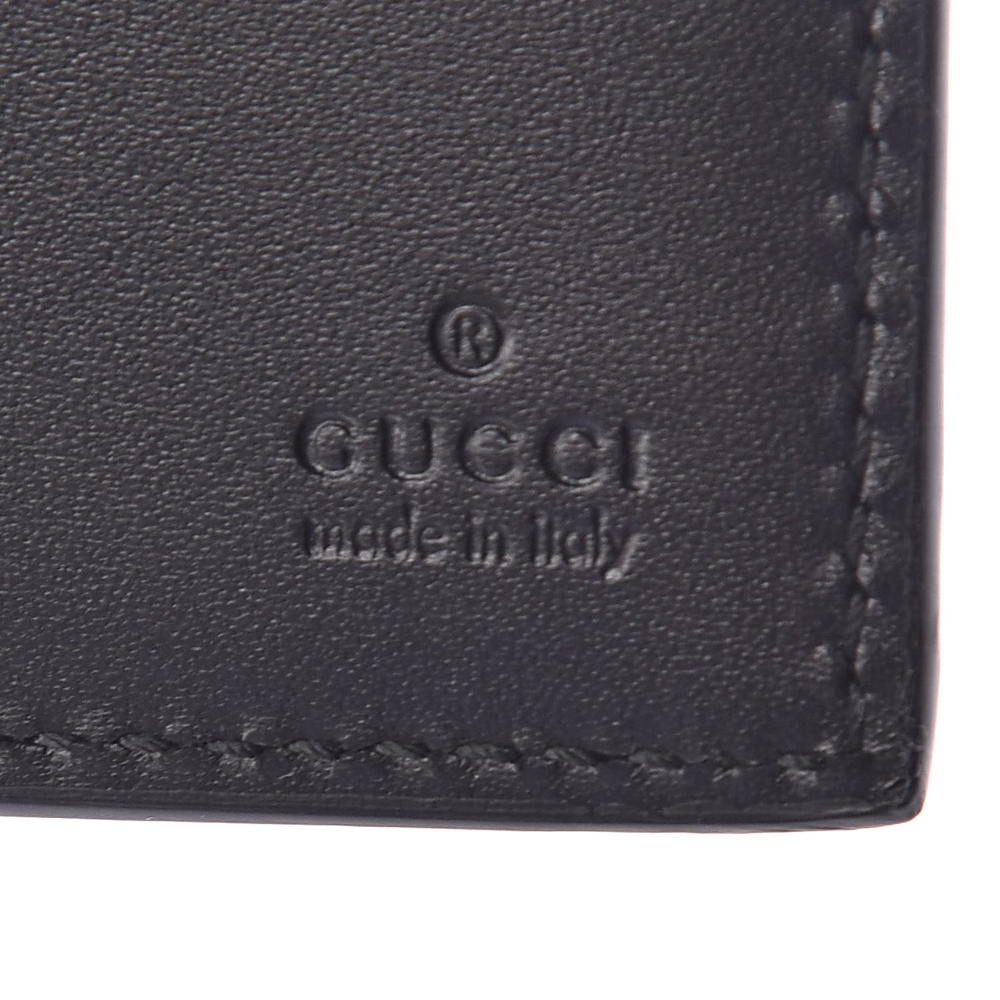 Guccissima Avel Continental Flap Wallet Black