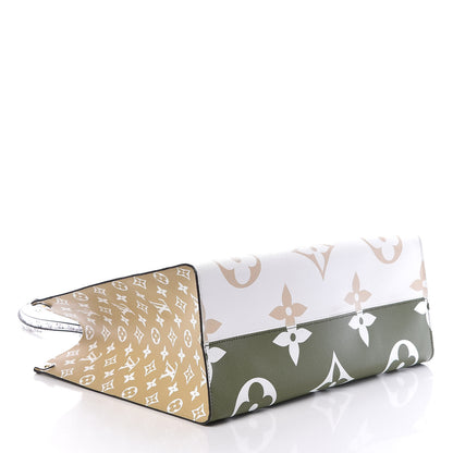 Louis Vuitton Monogram Giant Onthego GM Kaki Beige 4 of 8