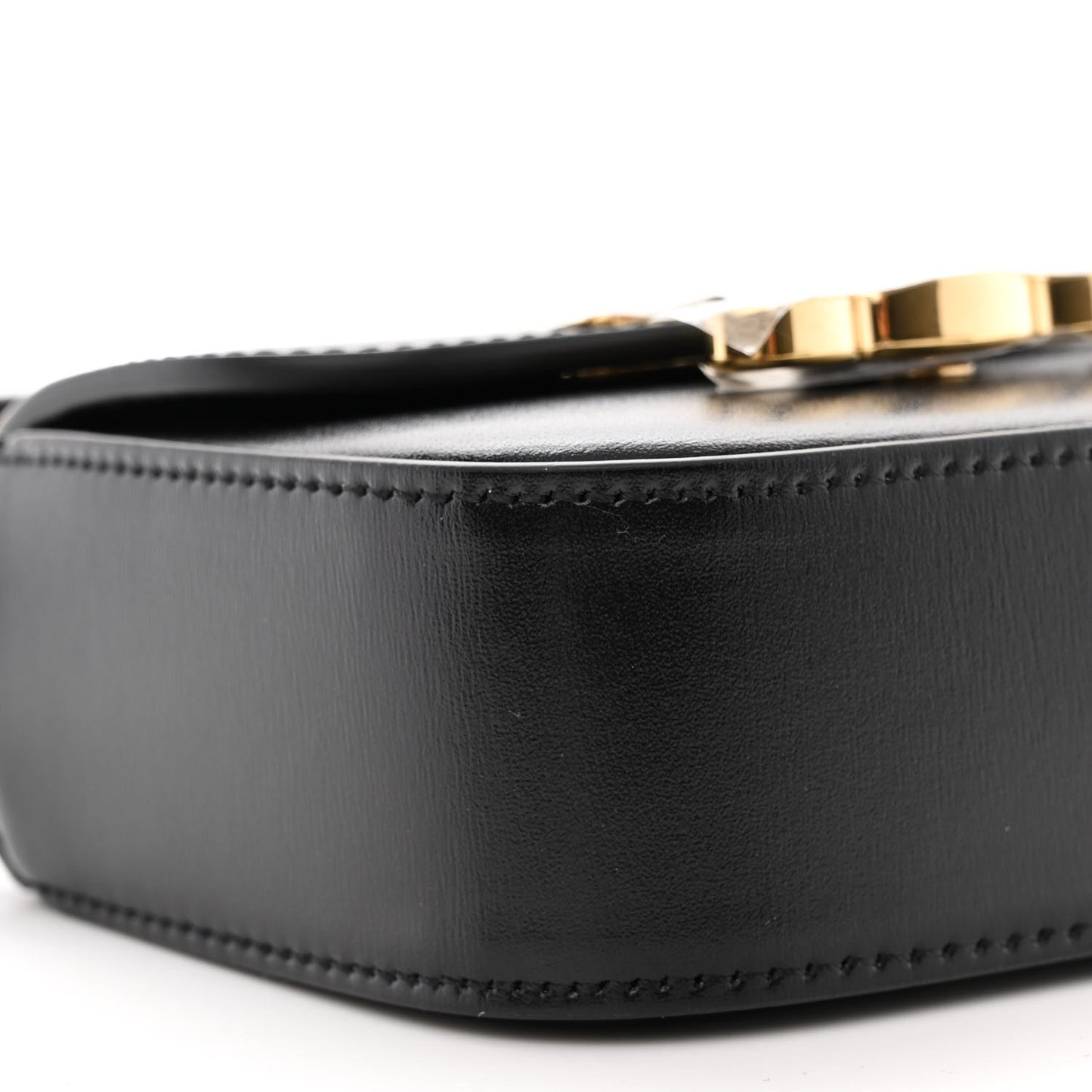 Shiny Calfskin Mini Triomphe Black