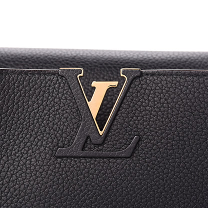 Louis Vuitton Taurillon Capucines MM Black 7 of 9